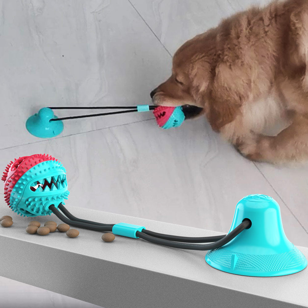 Interactive Dog Toys Tug of War, Mentally Stimulating Toys for Dogs,Dog Puzzle Treat Food Dispensing Ball Toy for Small Medium Dogs