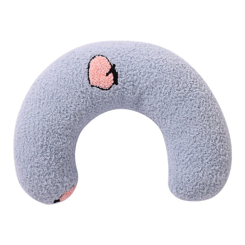 Pillow for pets, Ultra Soft Fluffy Pet Calming Toy Half Donut Cuddler, U-Shaped Pillow for Pet Cervical Protection Sleeping Improved(3 in 1 packed  in good  price for choice)