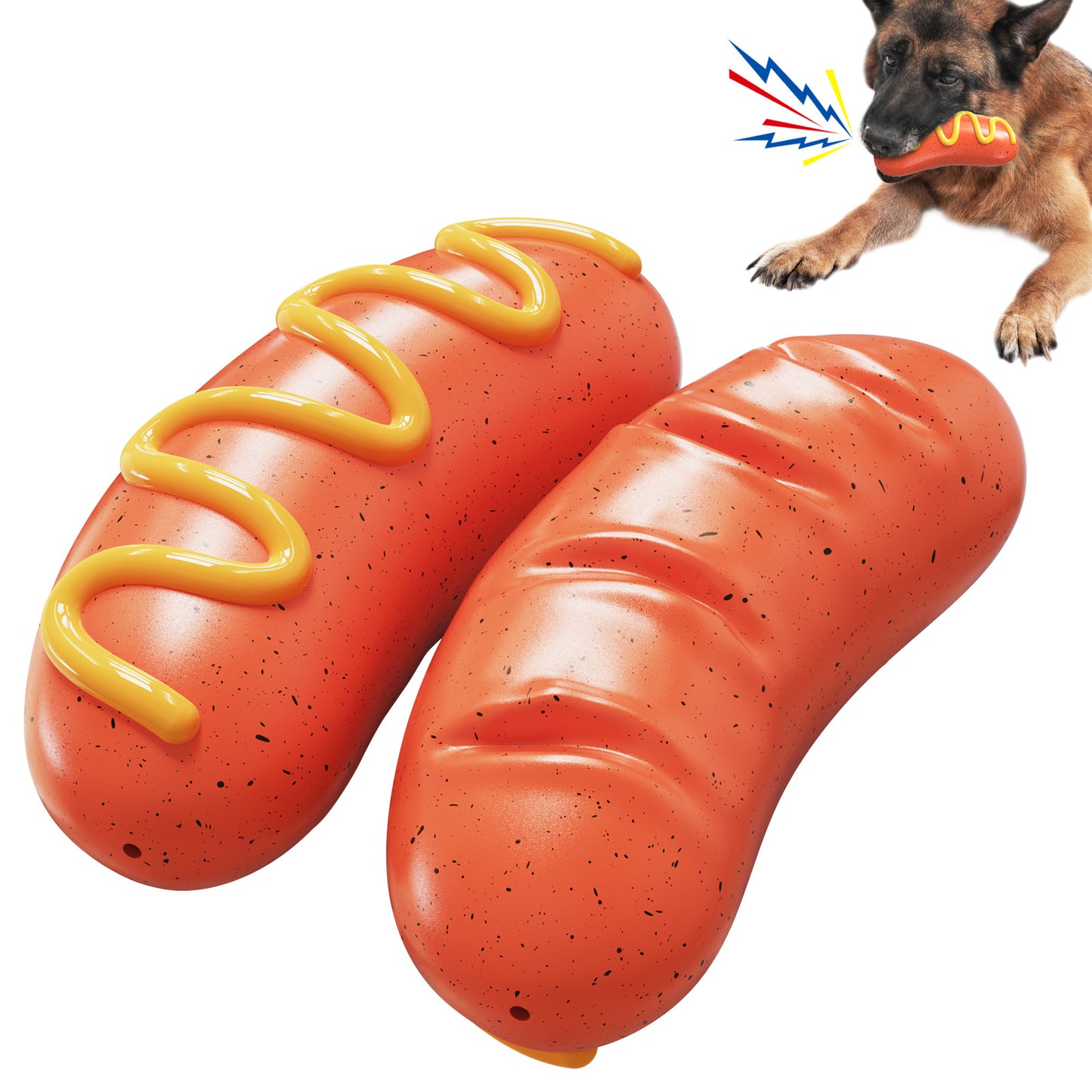 Dog Chew Toys for Aggressive-Chewers - Indestructible Dog Toy for Aggressive Chewer，Tough Chew Toys for Dogs