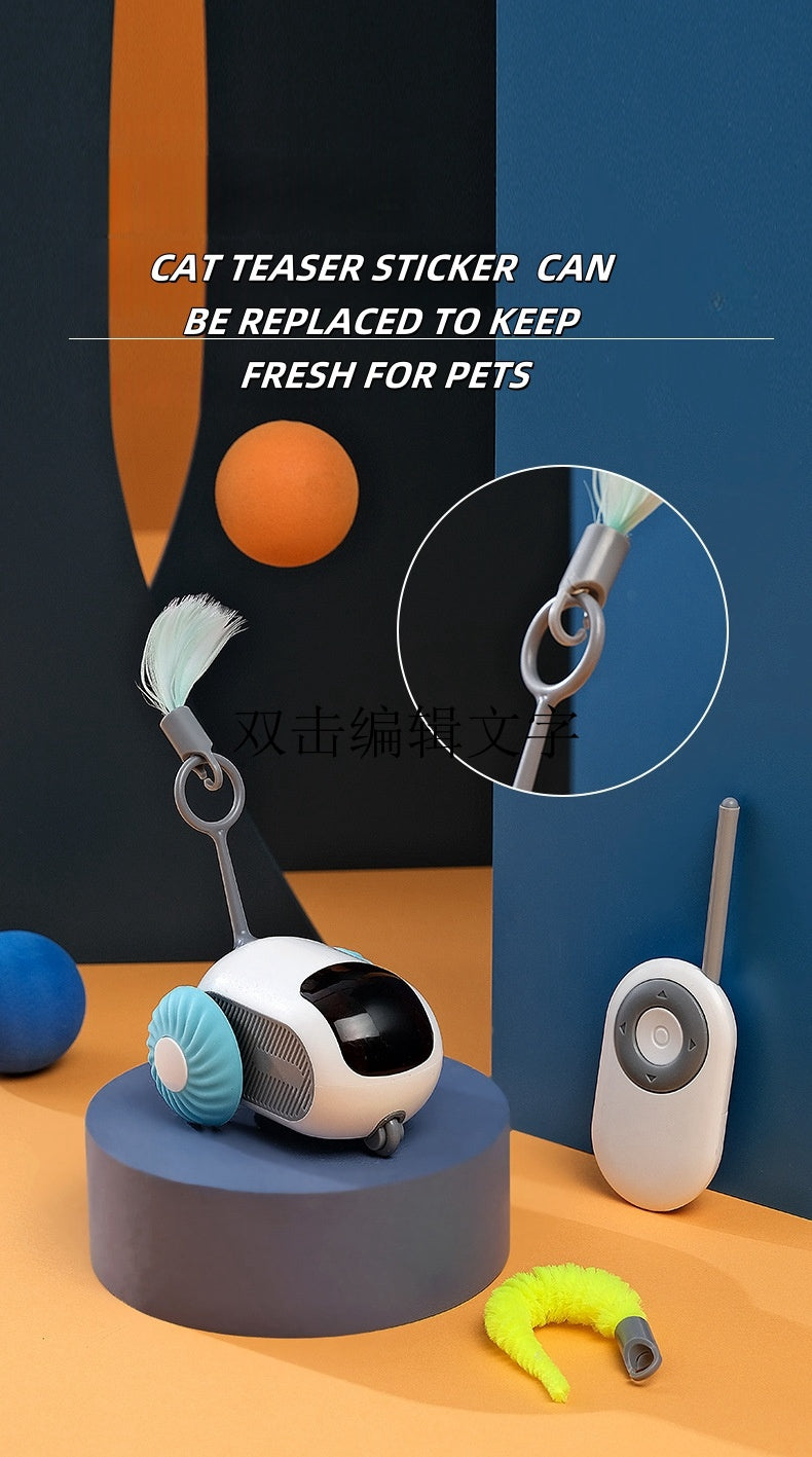 Automatic Cat Toys Interactive Feather Toys, Pet Exercise Electric Toys for Indoor Cats/Kitten with Feather